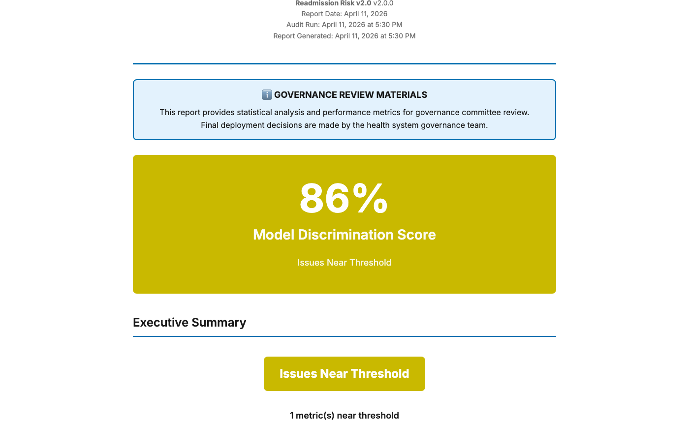 Executive summary — traffic-light deployment status at a glance